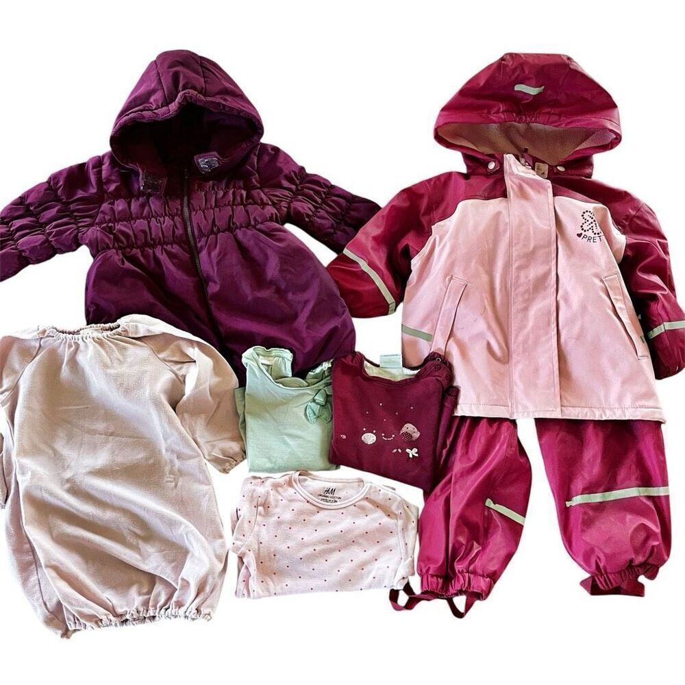 Lot of 7 Items Baby/ Toddler Girl Winter Clothing Sizes 18 M
